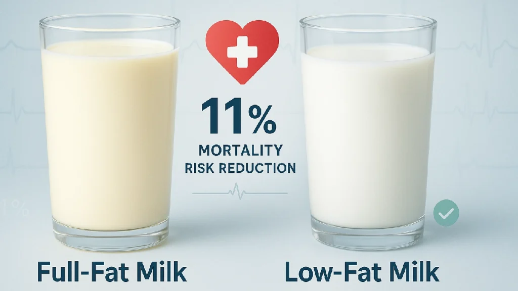 Full-fat milk vs low-fat milk