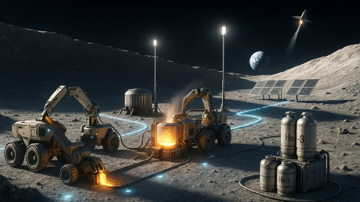 moon helium 3 mining